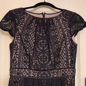 Black lace lined Adrianna appel